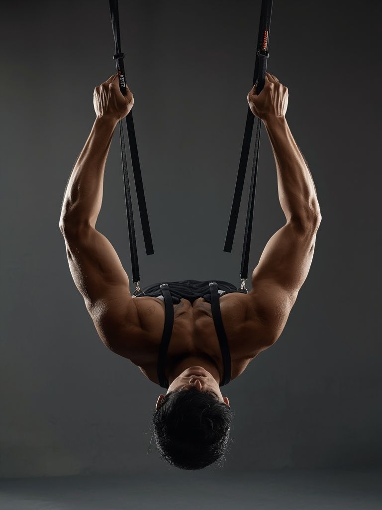 Inverted Rudern with Straps