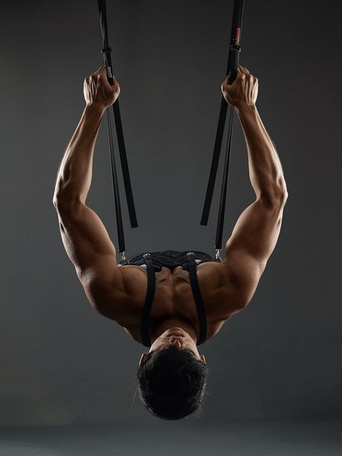 Inverted Rudern with Straps