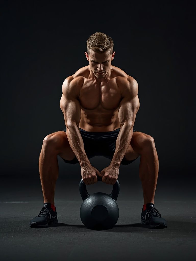 Kettlebell Seated Press