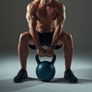 Kettlebell Seated Press