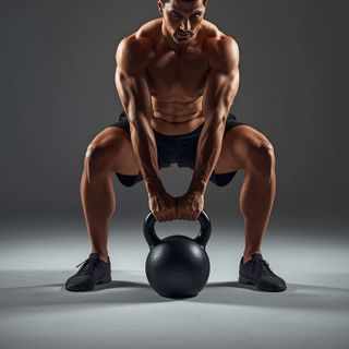 Kettlebell Turkish Get-Up (Kniebeuge style)