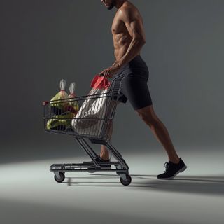 Food Shopping with Grocery Cart or Without, Standing or Walking