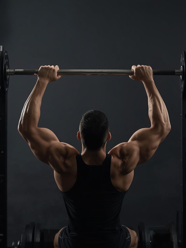 Lying Close-Grip Bar Curl On High Pulley