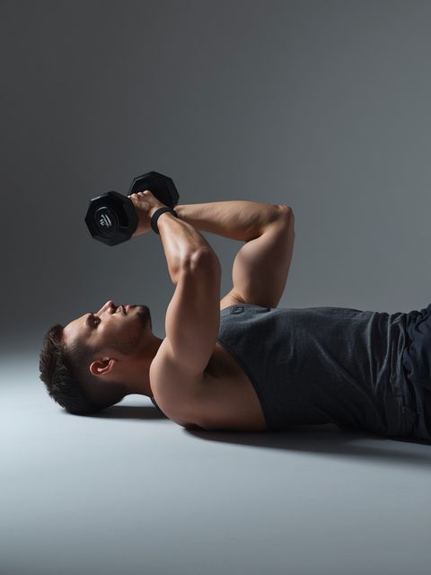 Lying Dumbbell Tricep Extension