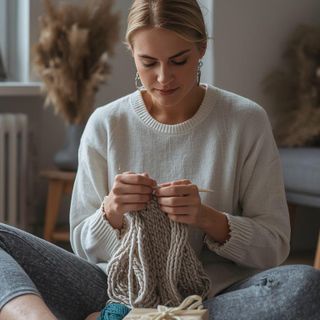Knitting, Sewing, Light Effort, Wrapping Presents, Sitting