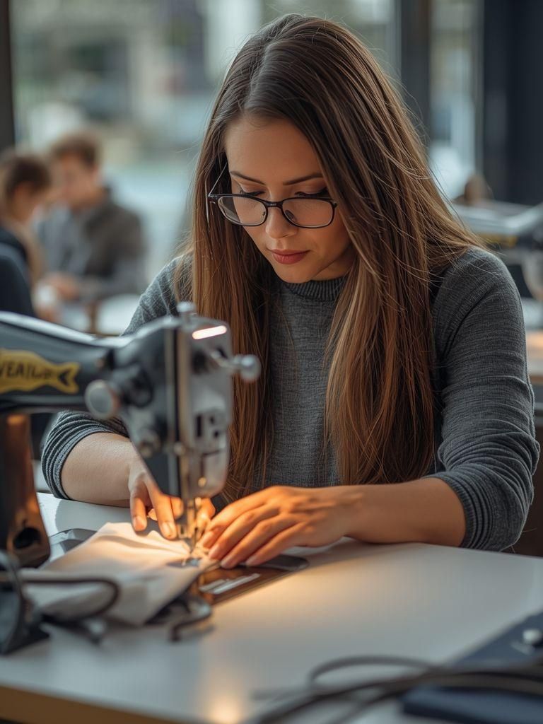 Sewing with a Machine