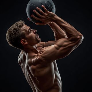 Medicine Ball Scoop ThWiosłowanie