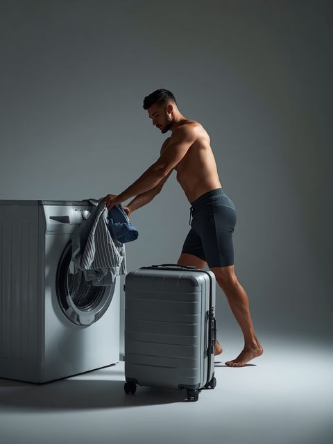 Laundry, fold or hang clothes, put clothes in washer or dryer, packing suitcase, washing clothes by hand, implied standing, light effort
