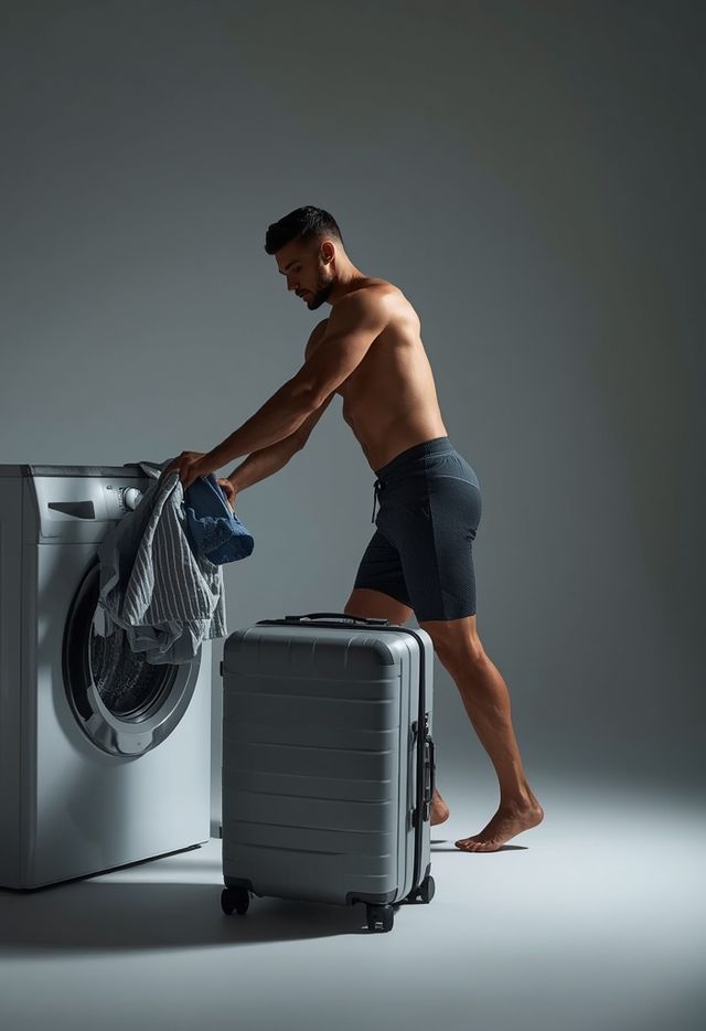 Doing Laundry, Hanging and Folding Clothes
