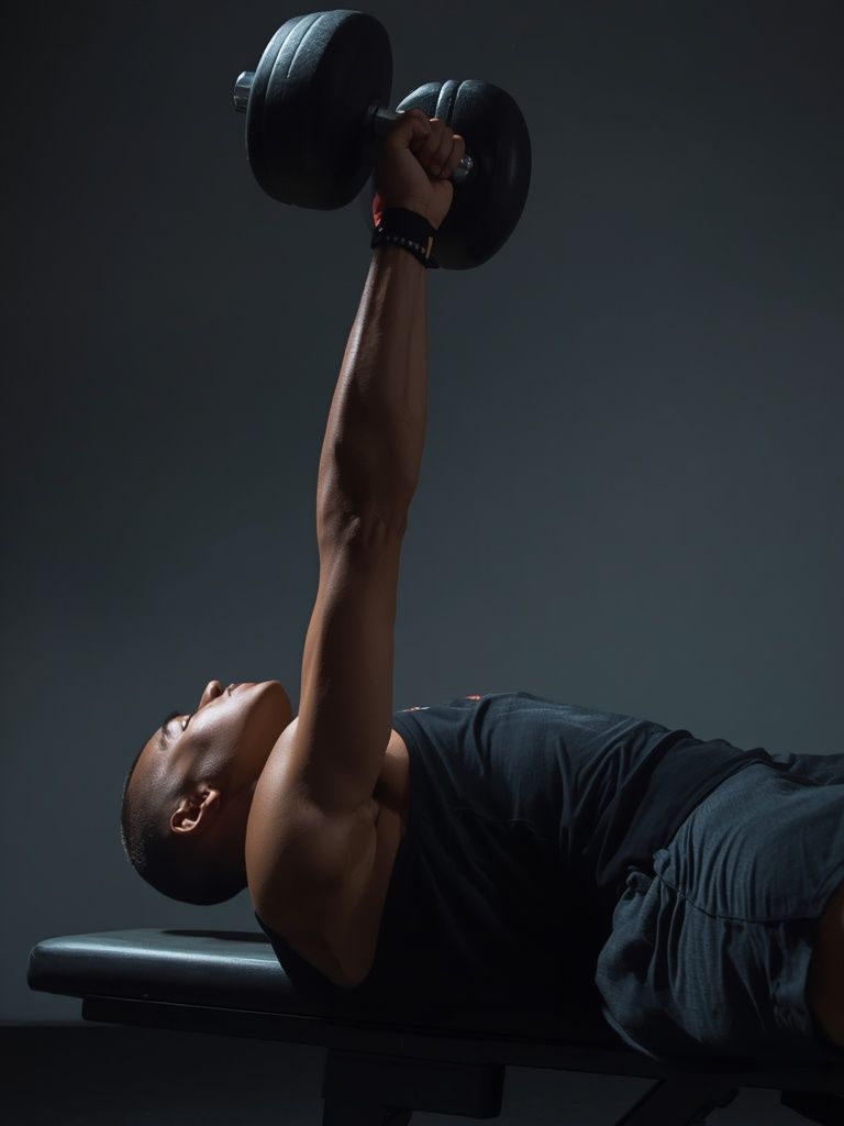 One-Arm Flat Bench Dumbbell Flye