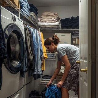 Laundry, Putting Away Clothes, Gathering Clothes to Pack, Putting Away Laundry, Implied Walking