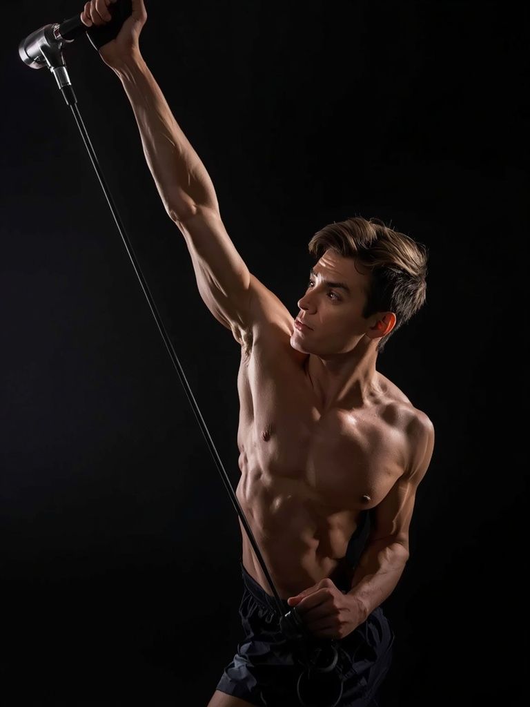 One-Arm High-Pulley Cable Side Bends