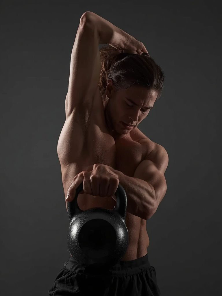 One-Arm Kettlebell Military Press To The Side