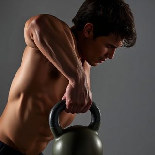 One-Arm Kettlebell Push Press