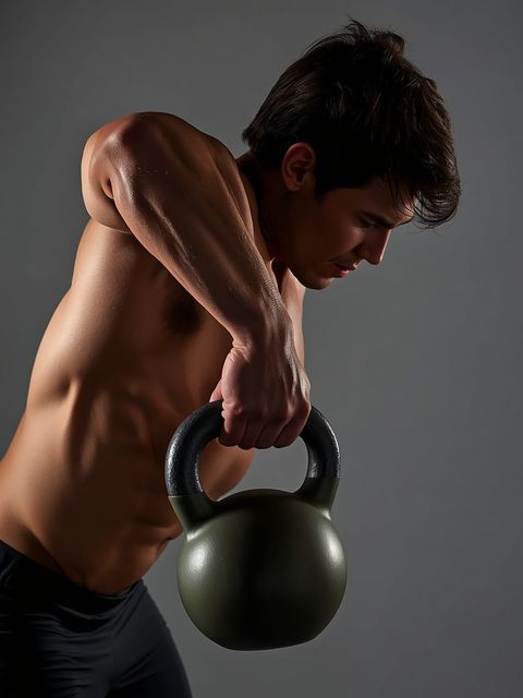 One-Arm Kettlebell Push Press