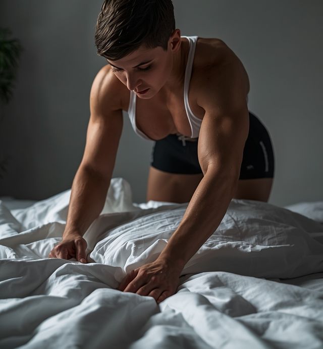 Bett machen und Bettwäsche wechseln