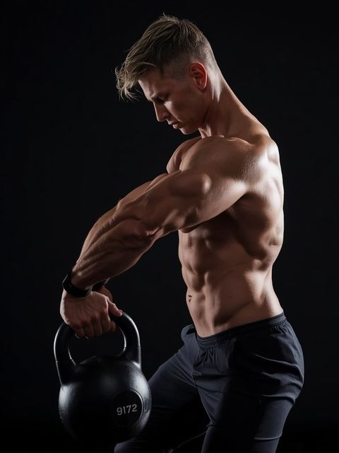 One-Arm Kettlebell Split Jerk
