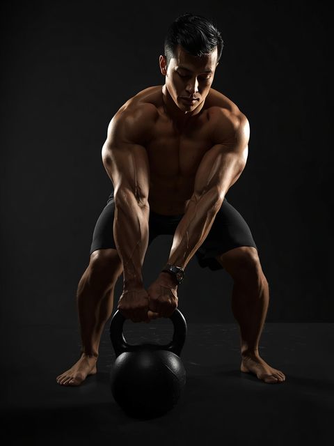 One-Arm Kettlebell Split Snatch