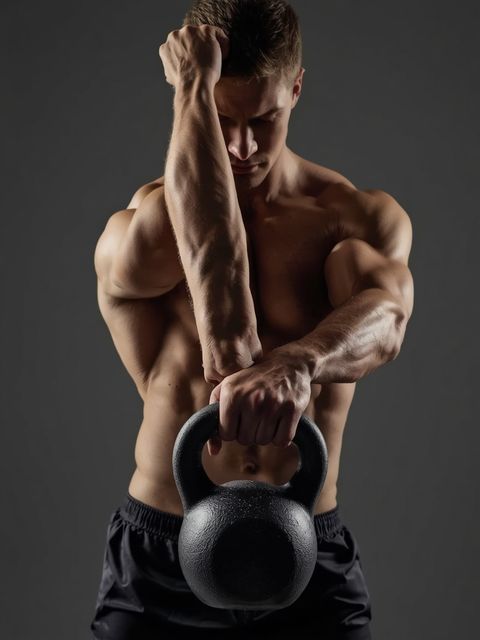 One-Arm Open Palm Kettlebell Clean