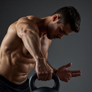One-Arm Open Palm Kettlebell Clean