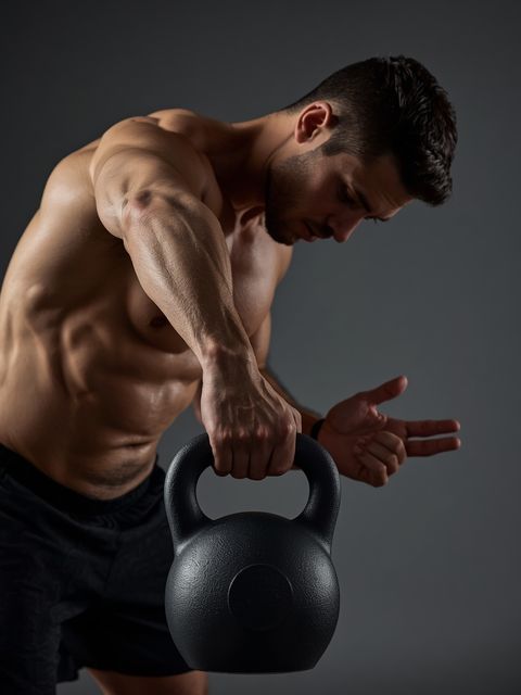 One-Arm Open Palm Kettlebell Clean