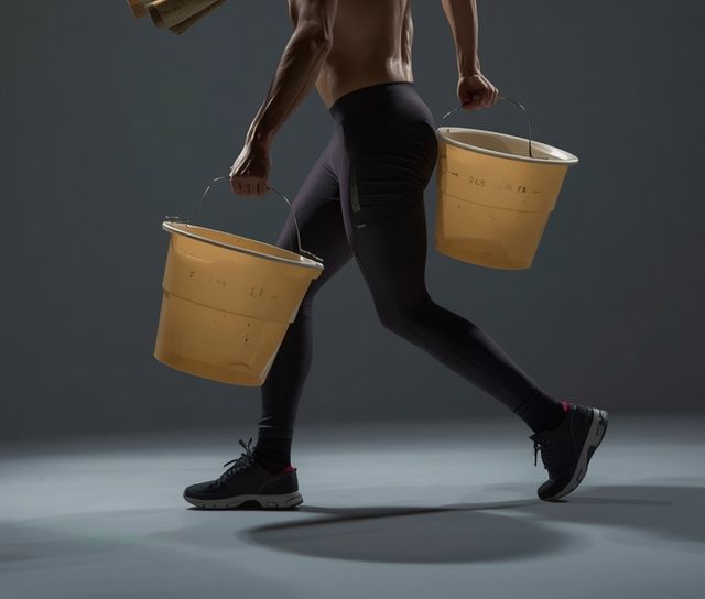 Maple Syrup Harvesting with Carrying Buckets and Wood