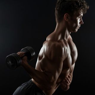 One Arm Dumbbell Preacher Curl
