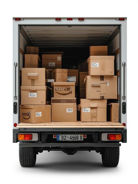 Meble ruchome, artykuły gospodarstwa domowego, pudełka transportowe