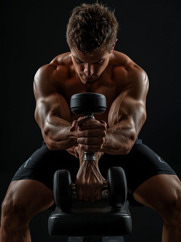 Palms-Down Dumbbell Wrist Curl Over A Bench
