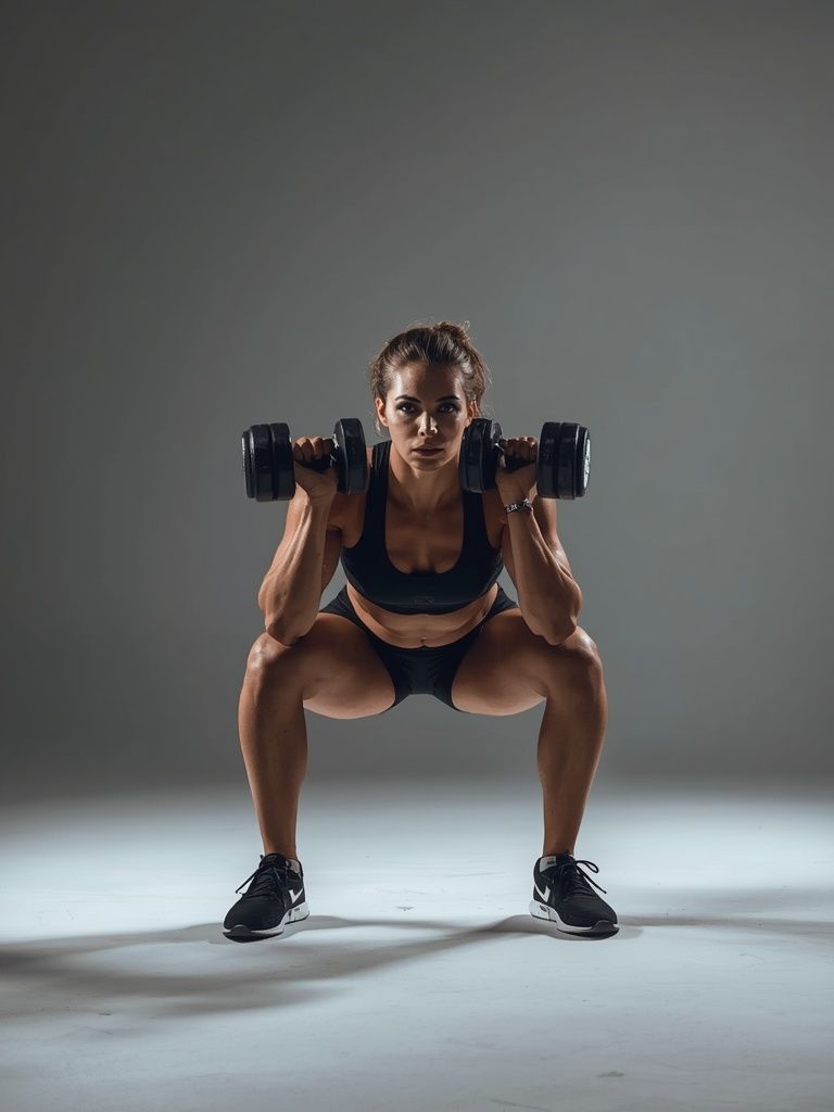 Plie Dumbbell Squat