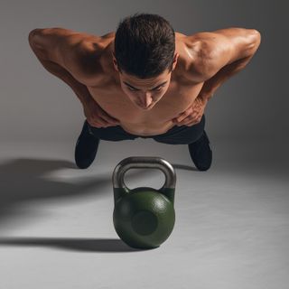 Plyo Kettlebell Pushups