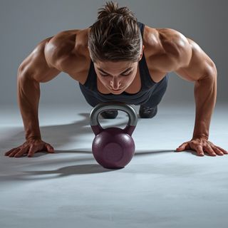 Plyo Kettlebell Pushups