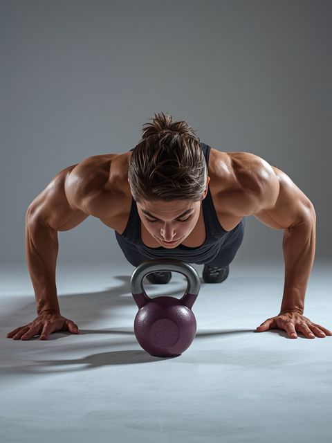Plyo Kettlebell Pushups
