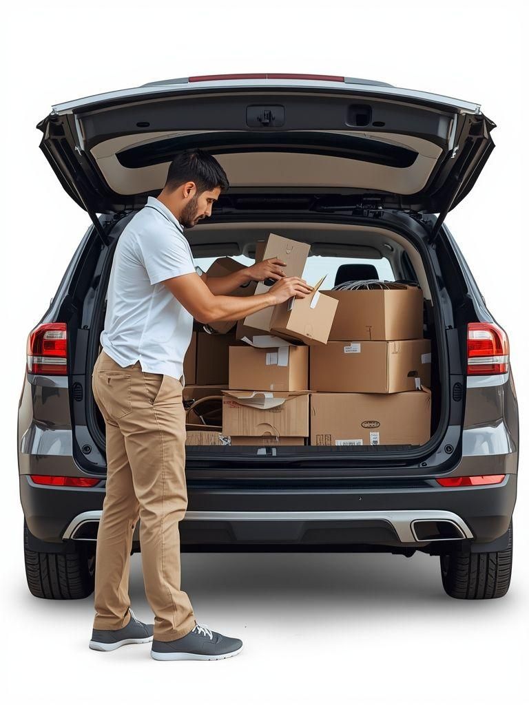 Stojące, pakujące i rozpakowujące pudełka, okazjonalne podnoszenie lekkich przedmiotów gospodarstwa domowego, załadunek lub rozładunek przedmiotów w samochodzie, umiarkowany wysiłek