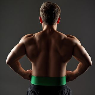Siedząc Band Hamstring Uginanie ramion