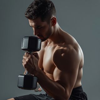 Seated Dumbbell Palms-Down Wrist Curl