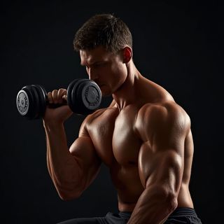 Seated Dumbbell Palms-Down Wrist Curl