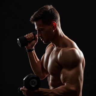 Seated One-Arm Dumbbell Palms-Down Wrist Curl