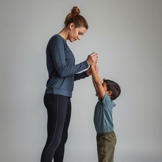 Stehend, Spielen mit Kind(ern) leichter Aufwand, nur aktive Perioden