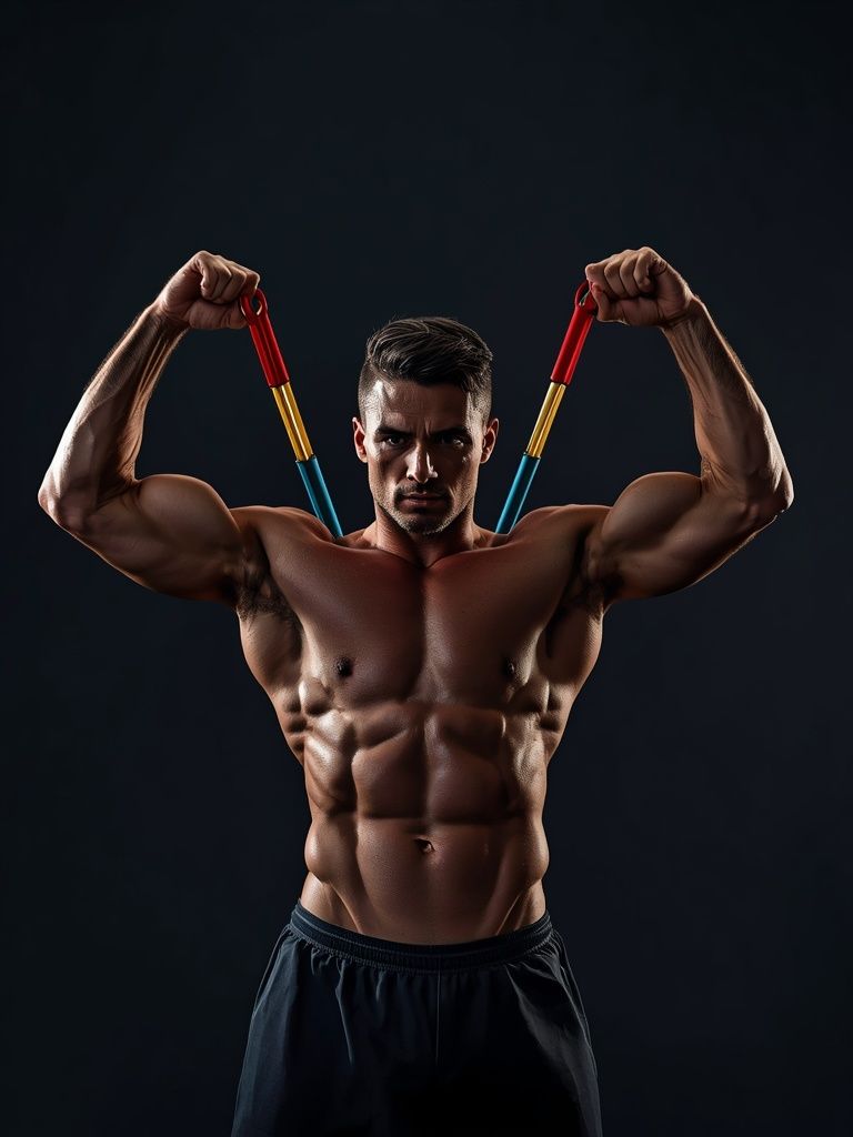 Shoulder Press - With Bands