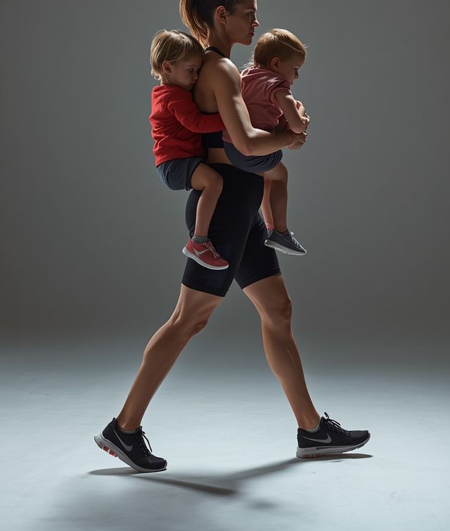 Walking and Carrying a Toddler (15 lbs or more)
