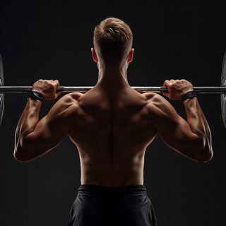 Standing Barbell Press Behind Neck
