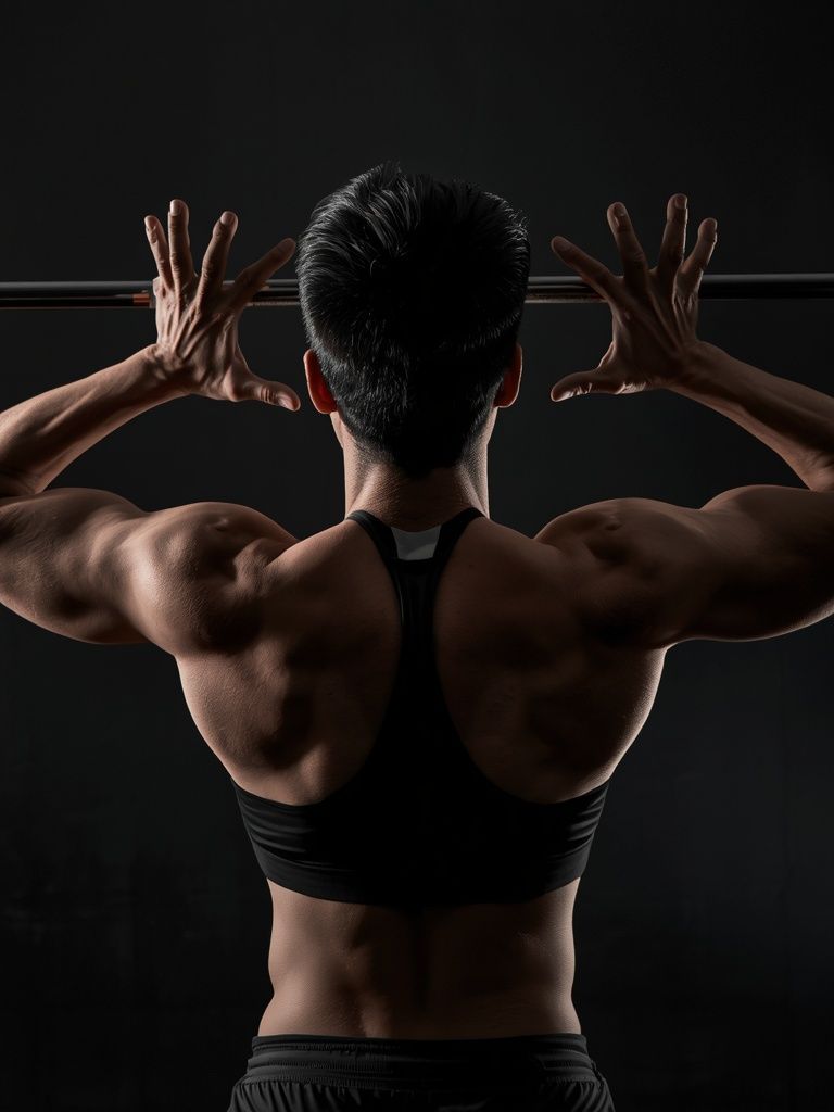 Standing Barbell Press Behind Neck
