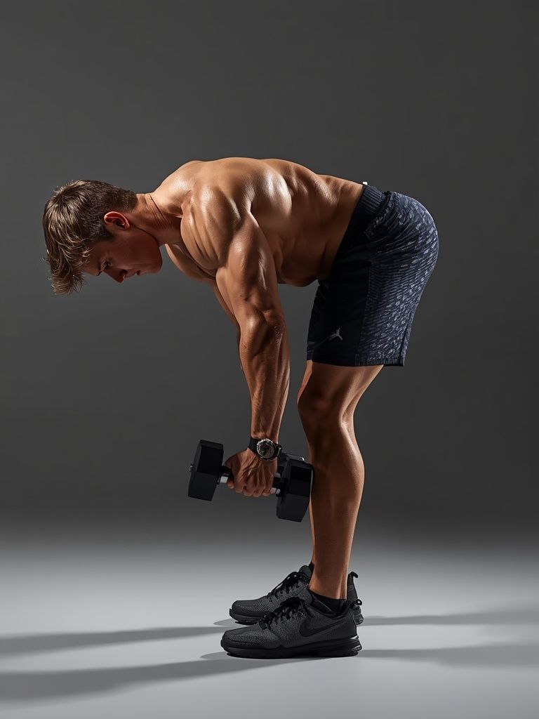 Standing Bent-Over One-Arm Dumbbell Triceps Extension