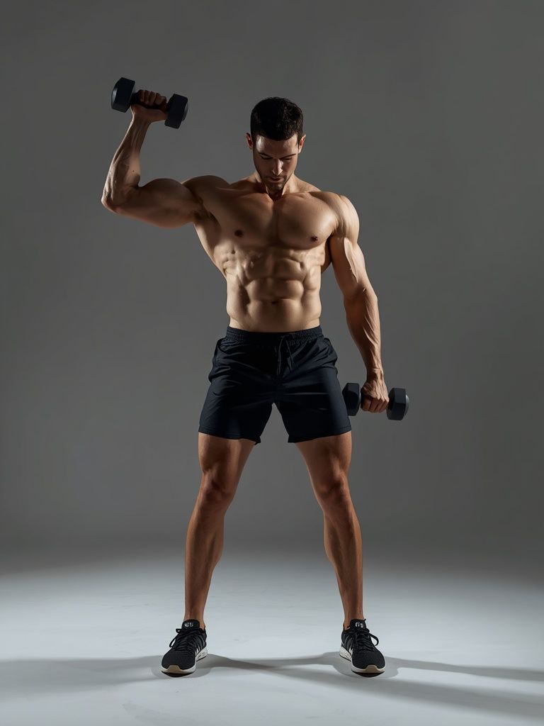 Standing One-Arm Dumbbell Triceps Extension