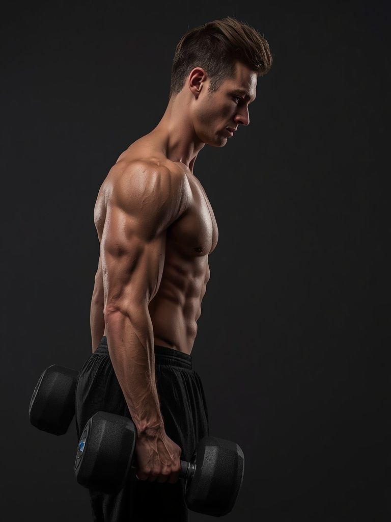 Standing Palms-In Dumbbell Press