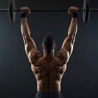 Standing Palms-Up Barbell Behind The Back Wrist Curl