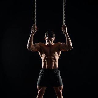 Stehend Rope Crunch