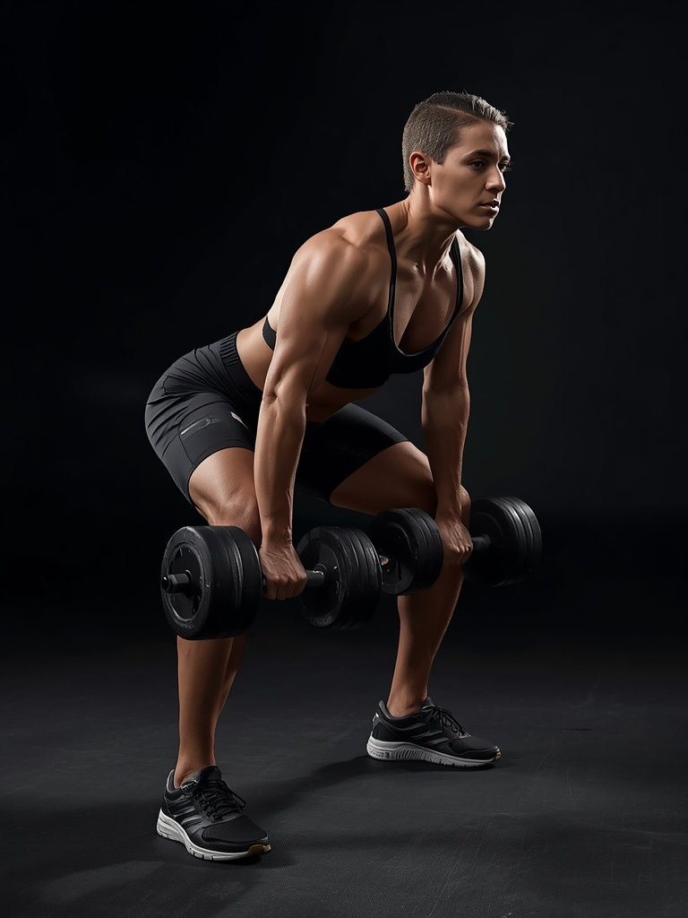 Stiff-Legged Dumbbell Deadlift