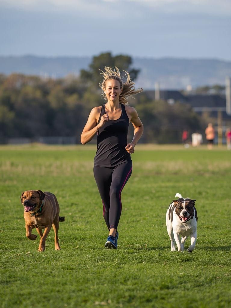 Spacer/bieg, zabawa ze zwierzętami, umiarkowany wysiłek, tylko okresy aktywności